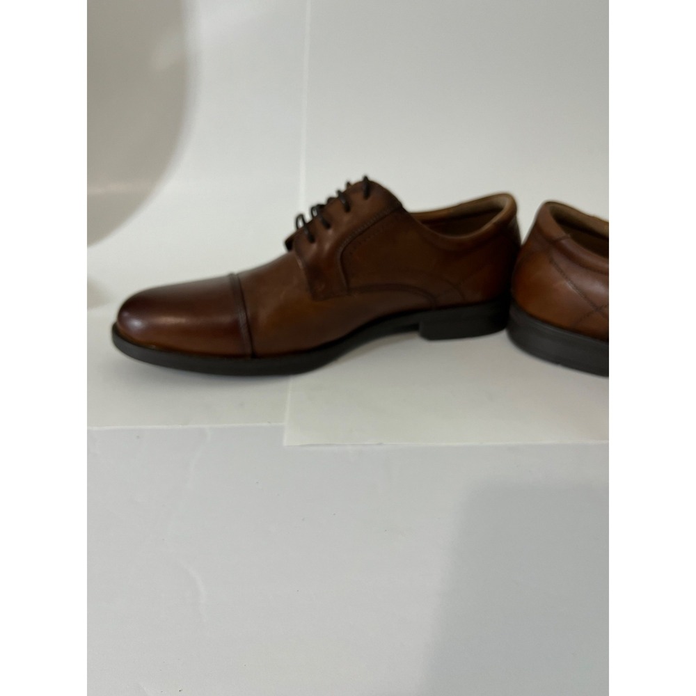 Florsheim Leather Midtown Cap Toe Oxford Men's Brown/Cognac Sz 10D Classic